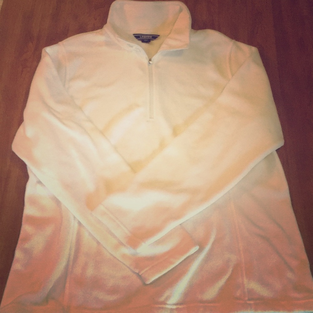 Lands End half-zip fleece shirt